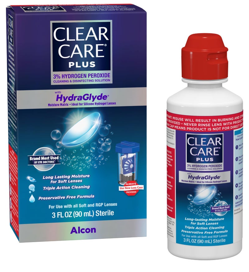 Clear Care Clear Care Plus Cleaning Solution Travel Pack, No Flavor, 3 Fl Oz  - Image 1