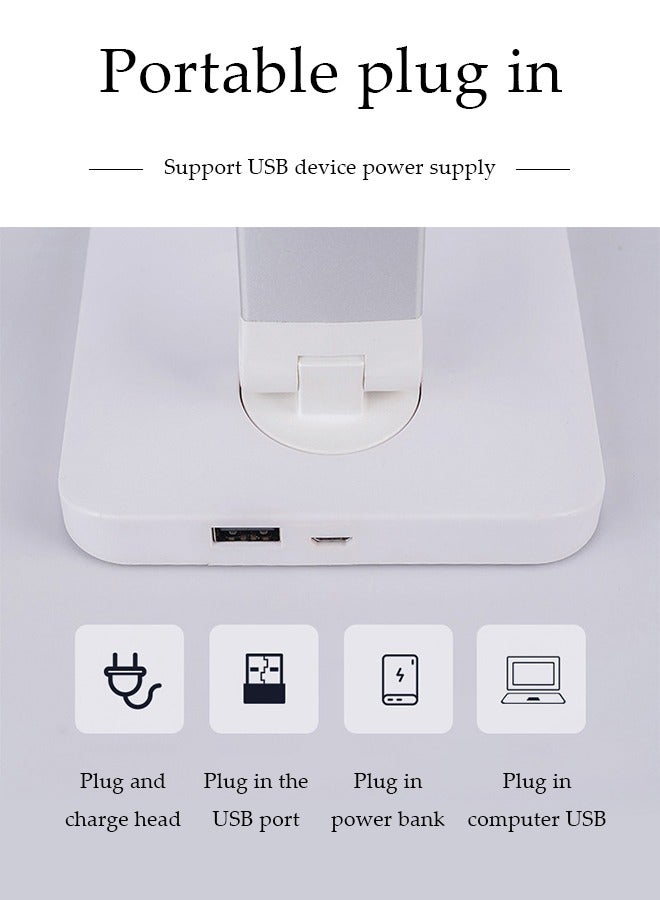 DUNISO LED desk lamp, USB touch reading light, eye protection office light, 3 level dimming, rotatable and foldable, suitable for living room, study, bedroom and office, 28 * 51cm - Image 5