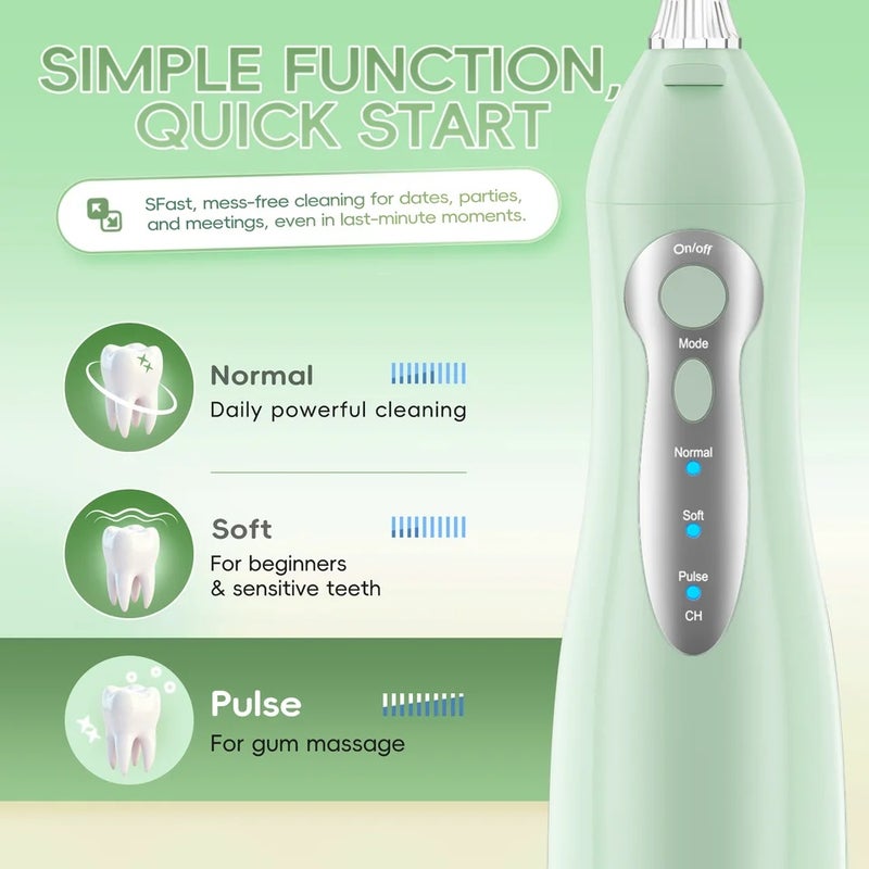 Mornwell Electric Toothbrush Care Combination Portable Usb Rechargeable Oral Irrigator For Deep Tooth Cleaning And Gum Health - Image 4