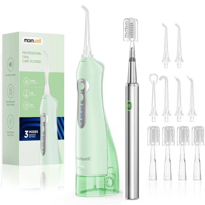 Mornwell Electric Toothbrush Care Combination Portable Usb Rechargeable Oral Irrigator For Deep Tooth Cleaning And Gum Health - Image 2