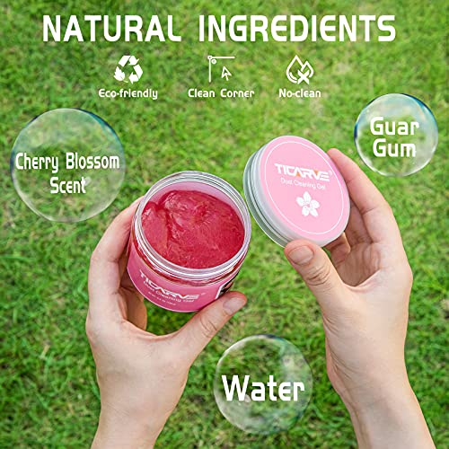 TICARVE Car Cleaning Gel Detailing Putty Car Putty Auto Detailing Tools Car Interior Cleaner Cleaning Slime Car Accessories Keyboard Cleaner Rose/NT WT: 5.6 oz (160 gr) - Image 4