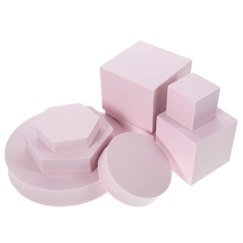 Lurrose 8Pcs Geometry Photo Props Cubes For Jewelry Makeup Product Shoots - Image 2