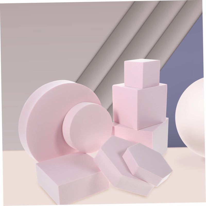 Lurrose 8Pcs Geometry Photo Props Cubes For Jewelry Makeup Product Shoots - Image 4