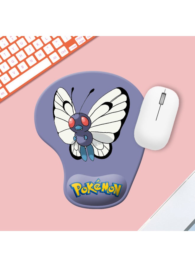 Generic - Comfortable Simple Cartoon Series Silicone Wrist Rest Mouse Pad Office Gaming Anti-slip Desk Mat Wrist Support Hand Rest Pad-Color:Color Map Opp Packaging-Pattern:MH028-5-Bear And Lemon - Image 1