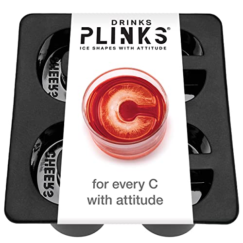 DrinksPlinks Letter C Ice Cube Tray - Custom Silicone Large Bourbon Ice Cube Molds – Personalized Monogram C Large Ice Molds for Cocktails, Customized Gifts & Initial Drinks - Whiskey Ice Cubes Mold - Image 1