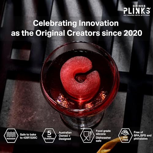 DrinksPlinks Letter C Ice Cube Tray - Custom Silicone Large Bourbon Ice Cube Molds – Personalized Monogram C Large Ice Molds for Cocktails, Customized Gifts & Initial Drinks - Whiskey Ice Cubes Mold - Image 2
