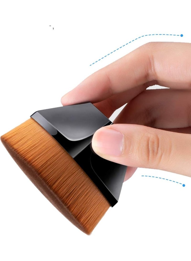Welta Black Hexagon Body Cream Makeup Face Blush Liquid Powder Foundation Brush  - Image 3