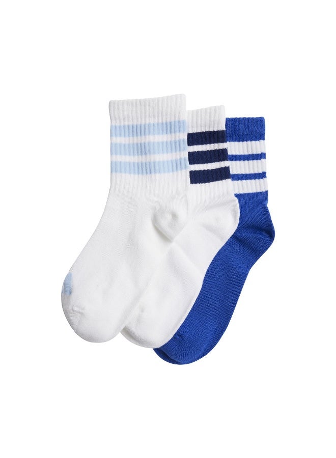 Adidas Lk Rib 3Pp So White Training Socks For Junior 5.5K - 7K - Image 1
