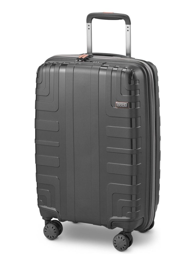 Jump Crossline Polypropylene Hard Expandable Cabin Luggage Trolley 55cm Dark Grey - Image 1