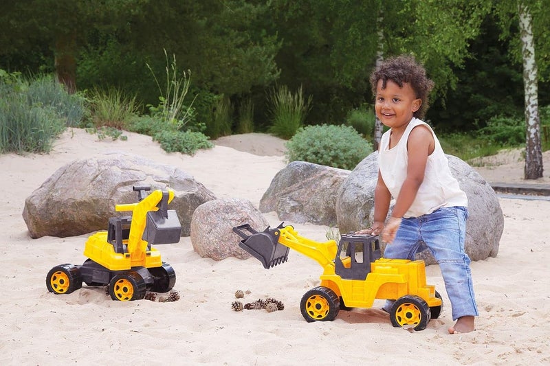 Lena Eco GIGA Trucks Ride-on Excavator, Strong Giant Sand Excavator, 70 cm, 360° Shovel, Construction Vehicle, Unisex, 18+ Months - Image 5