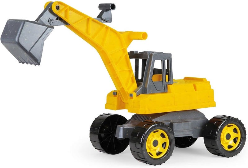 Lena Eco GIGA Trucks Ride-on Excavator, Strong Giant Sand Excavator, 70 cm, 360° Shovel, Construction Vehicle, Unisex, 18+ Months - Image 1