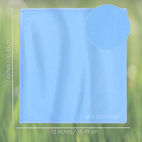 ECO-FUSED EcoFused Oversized Microfiber Cleaning Cloths XL 5 Pack 12 x 12 DoubleSided Microfiber Suede for Smartphones LCD TV Tablets Laptop Camera Lenses Other Surfaces - Image 3