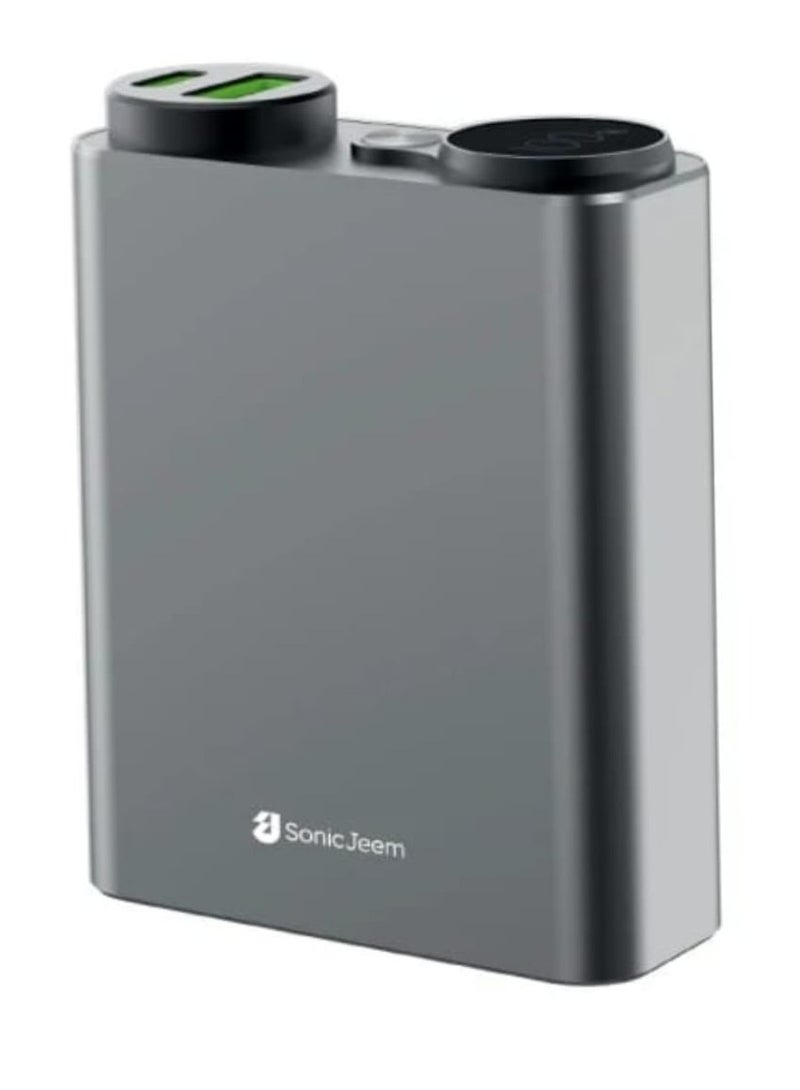 SONIC JEEM Mini Digital Display Power Bank by SonicJeem – 20000mAh High Capacity with Fire-Safe, Flight-Ready Design - Image 1
