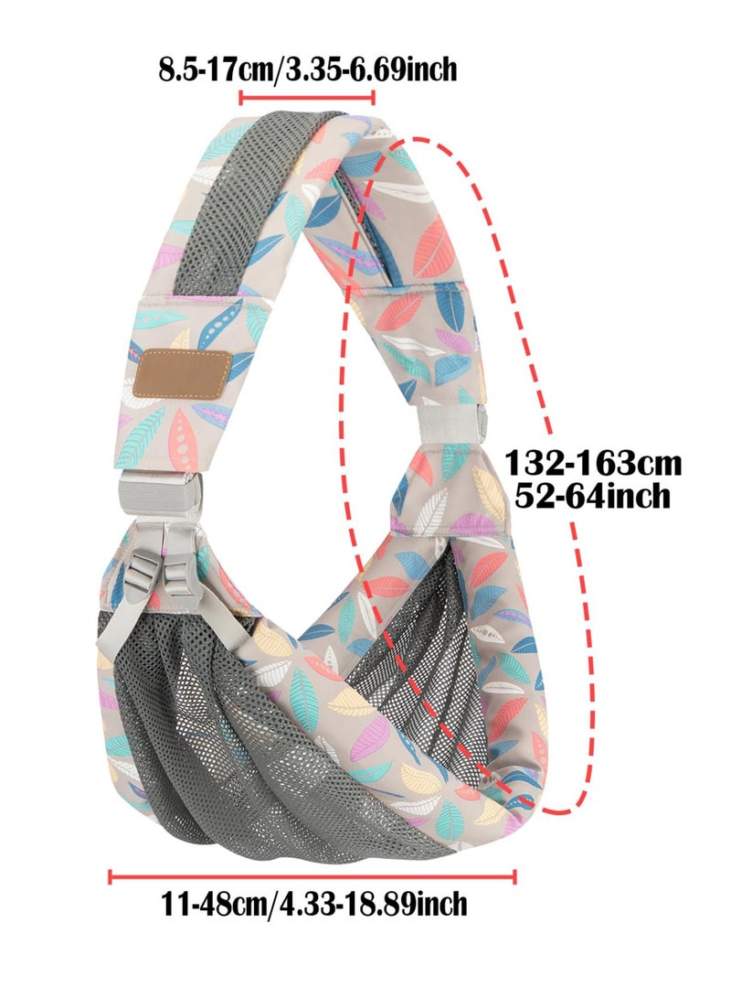 SYOSI Adjustable One Shoulder Baby Carrier, Lightweight Breathable Mesh Baby Hip Carrier, Portable Sling for Newborn to Toddler (6-40 lbs), Baby Wrap for 3-36 Months, for Girls and Boys - Image 3