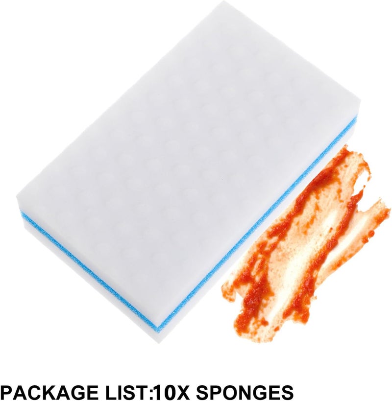 10pcs Three-Layer High-Density Kitchen Sponge Scrubber for Dishwashing, Multipurpose Tableware Cleaning Pads, Sturdy Nanomaterial Sponge for Household Use - Image 3