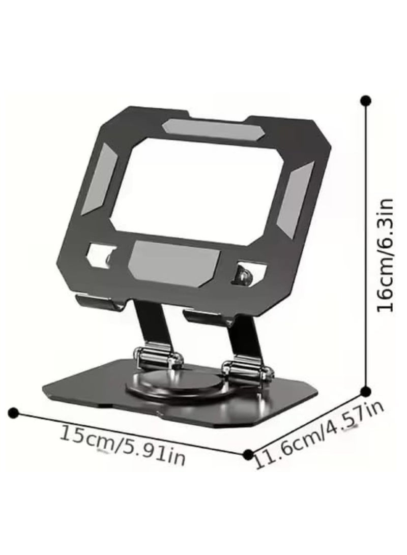 360 Degree Adjustable Foldable Portable Tablet PC Holder | Tablet for Office Home Car Bed One Piece Aluminum - Image 2