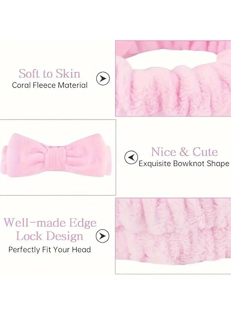 Goolsky 1pc Cute Sweet Bowknot Headband Face Wash Hair Band Hair Accessories For Makeup Skincare Wear - Image 3