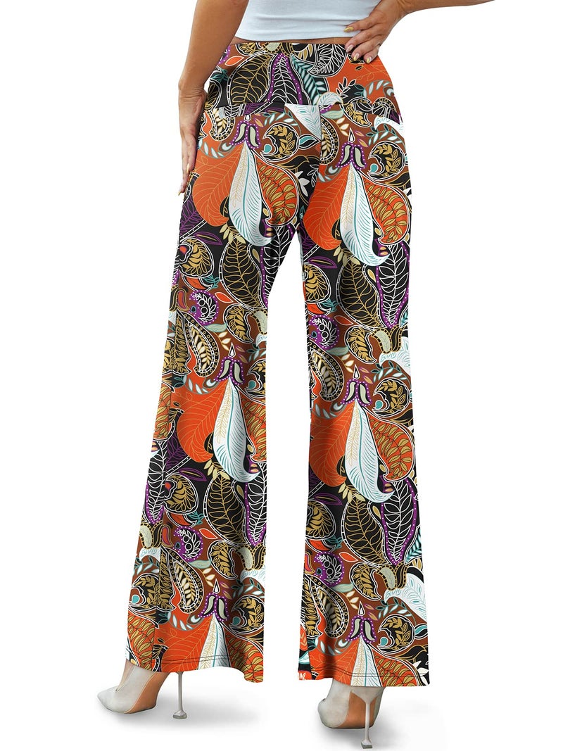 Arolina Women's Stretchy Wide Leg Palazzo Lounge Pants Casual Comfy High Waist Palazzo Pants - Image 4