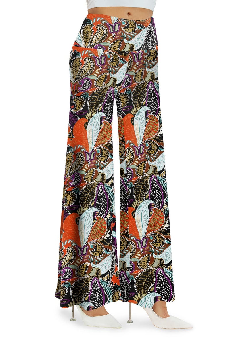 Arolina Women's Stretchy Wide Leg Palazzo Lounge Pants Casual Comfy High Waist Palazzo Pants - Image 1