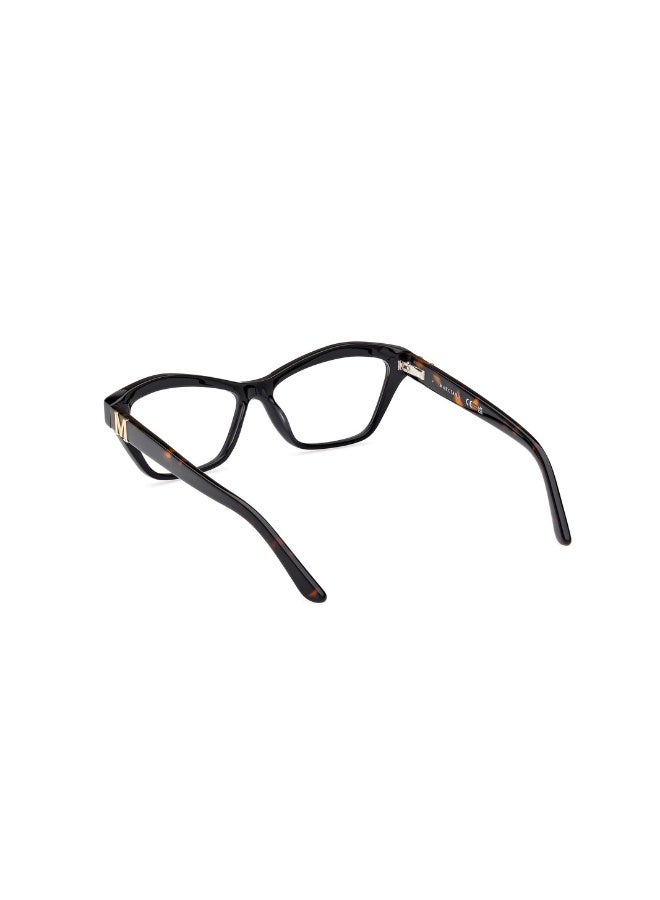 جس نظارة طبية بشكل عين قطة للنساء بأذرع من الأسيتات GM0396  مقاس 55 - اسود لامع - Image 3