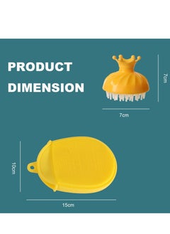 SYOSI 2 PCS Silicone Shower & Shampoo Brush for Kids, Scrubbers Exfoliator Brush, Included Scalp Care Comb and Body Scrub,Suitable for Newborns & Toddlers Hair and Body Care  - Image 5