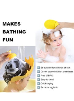 SYOSI 2 PCS Silicone Shower & Shampoo Brush for Kids, Scrubbers Exfoliator Brush, Included Scalp Care Comb and Body Scrub,Suitable for Newborns & Toddlers Hair and Body Care  - Image 4