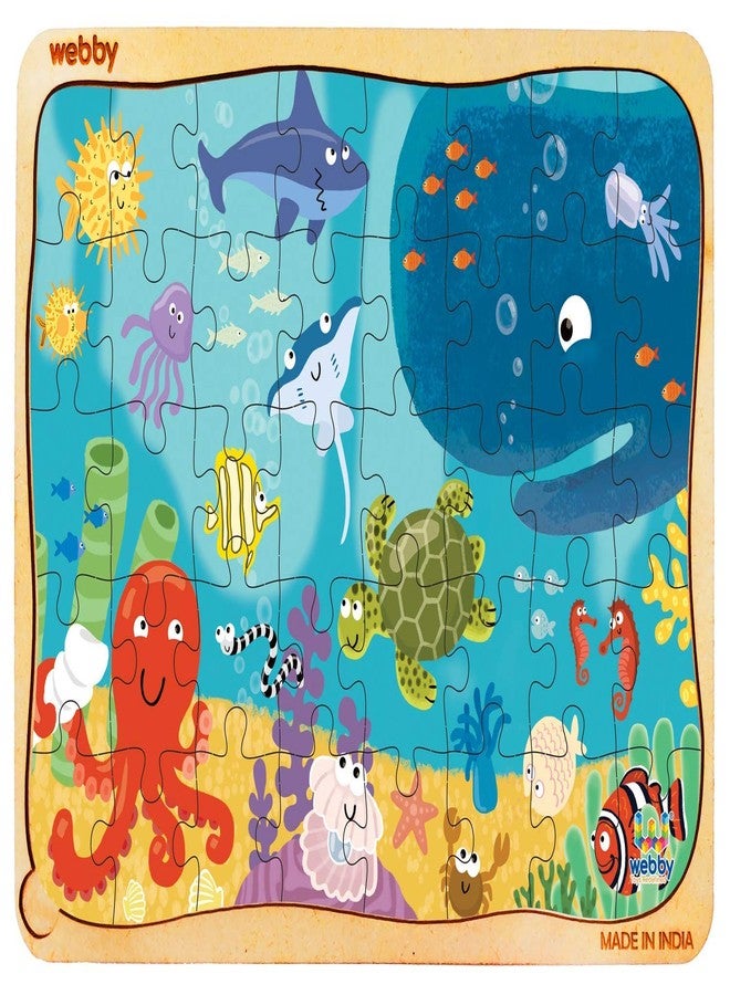 Webby Underwater Animals Jigsaw Puzzle, 40 Pieces, Multicolour - Image 1