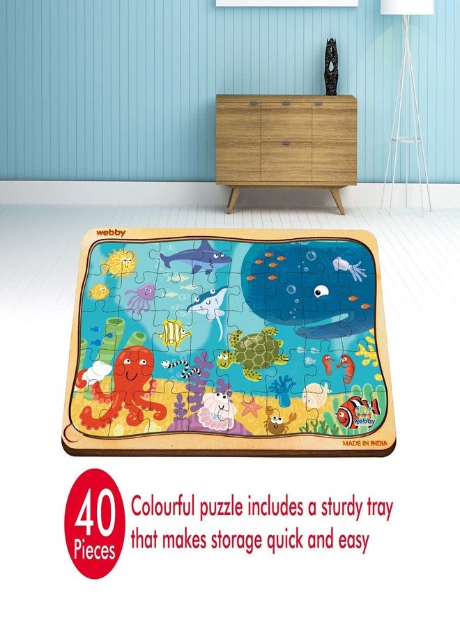 Webby Underwater Animals Jigsaw Puzzle, 40 Pieces, Multicolour - Image 4