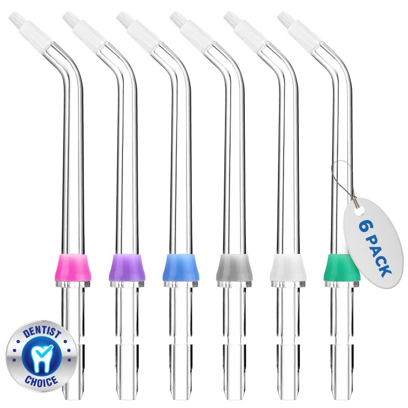 Oralphi for Waterpik Replacement Heads, Replacement Tips for Waterpik Water Flosser, Suitable for Waterpik Accessories Replacement Tips, for OD-100E(6 Orthodontic Tips) - Image 1