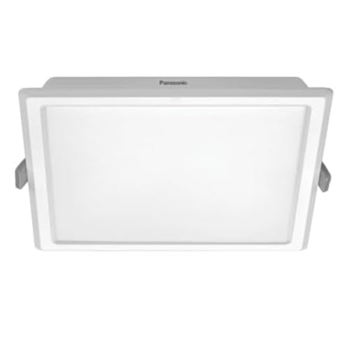 Panasonic Plastic 15W Tri Colour Led Square Downlight | Tri Colour Ceiling Light For Home | 15 Watt Ceiling Light (Cool, Natural & White - Pdlm0215Cnw) - Image 1