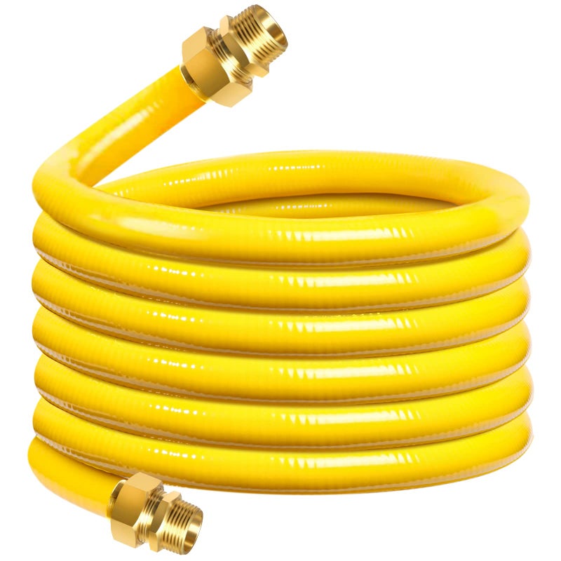 CSST Corrugated Stainless Steel Tubing 70 Ft 34 Flexible Natural Gas Line Pipe Propane Conversion Kit Grill Hose with Male Adapter Fittings