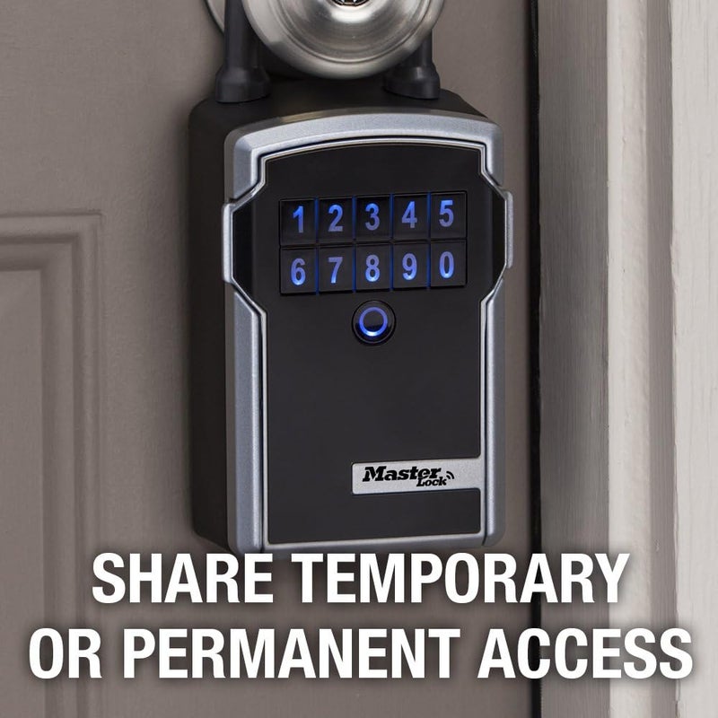 MasterLock Key Lock Box with Code, Outdoor Lock Box for Realtors, Property Managers and Landlords, Ideal for Short-Term Rentals, Key Safe Holds 5 Keys, 5440EC - Image 2