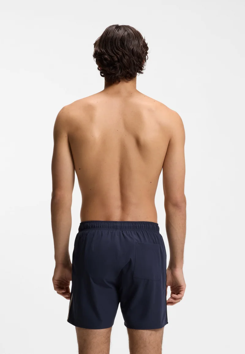 BOSS Swim shorts with signature stripe and logo