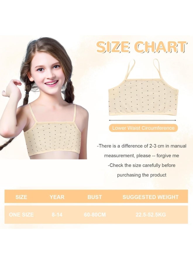 سونسر حمالات صدر رياضية للفتيات، 5 قطع من الملابس الداخلية، حمالات صدر للتدريب، قمصان قصيرة من القطن للمراهقات من 8 إلى 14 عامًا، حمالات صدر للنوم - Image 5