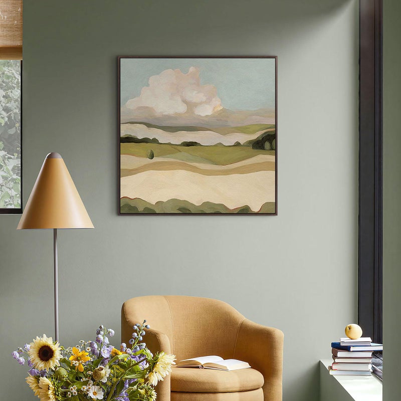 FOLKOR Floater Frame for 10x10 Canvas Paintings  2 Pack Complete Floating Frame with 0.9  Deep for Artists Designers Landscape Portrait Artwork  Modern Home Office Wall Decor (Black Brown) - Image 2