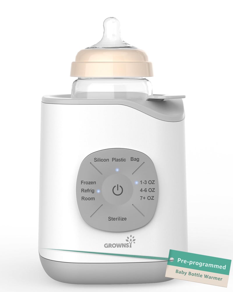 GROWNSY GROWNSY Bottle Warmer Baby Bottle Warmer Fast for Breastmilk Formula Accurate Temperature Control Milk Warmer for All Bottles with Thaw Sterilizing Keep Warm Heat Food 