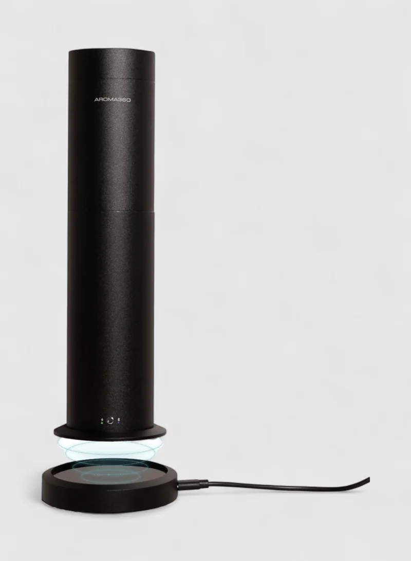 AROMA360 Wireless Pro Essential Oil Diffuser - Portable & Cordless - 600 sq ft Coverage  - Aromatherapy Scent Diffuser  - Air Freshener - Midnight Black