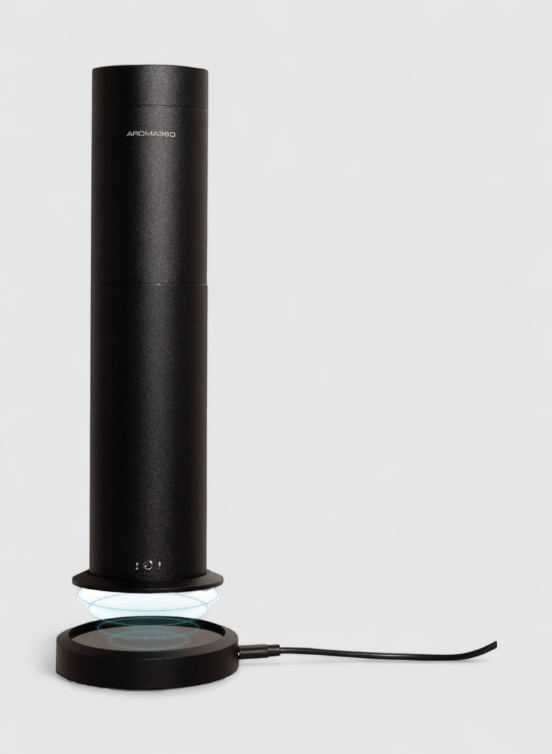 AROMA360 Wireless Pro Essential Oil Diffuser - Portable & Cordless - 600 sq ft Coverage  - Aromatherapy Scent Diffuser  - Air Freshener - Midnight Black - Image 1