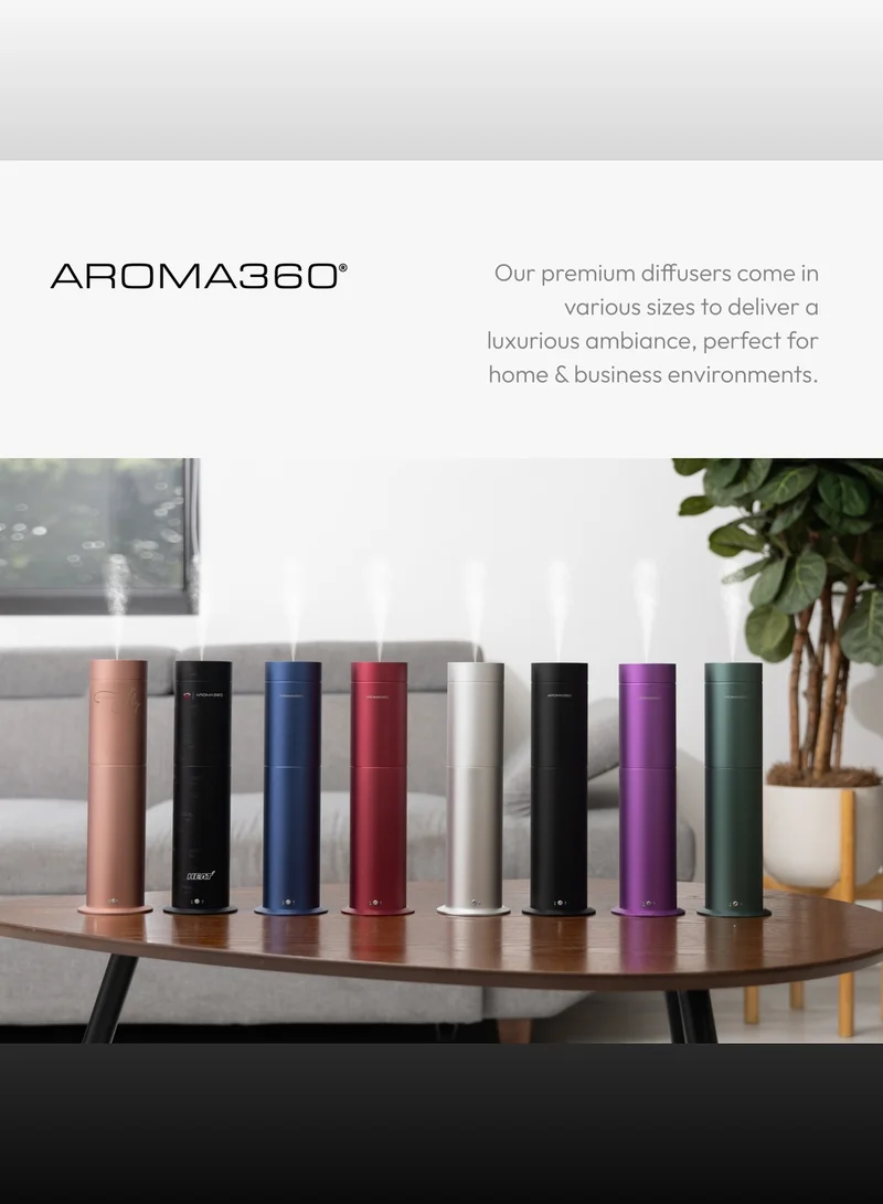 Aroma360  Wireless Pro Essential Oil Diffuser - Portable & Cordless - 600 sq ft Coverage  - Aromatherapy Scent Diffuser  - Air Freshener - Midnight Black  | Best Price UAE