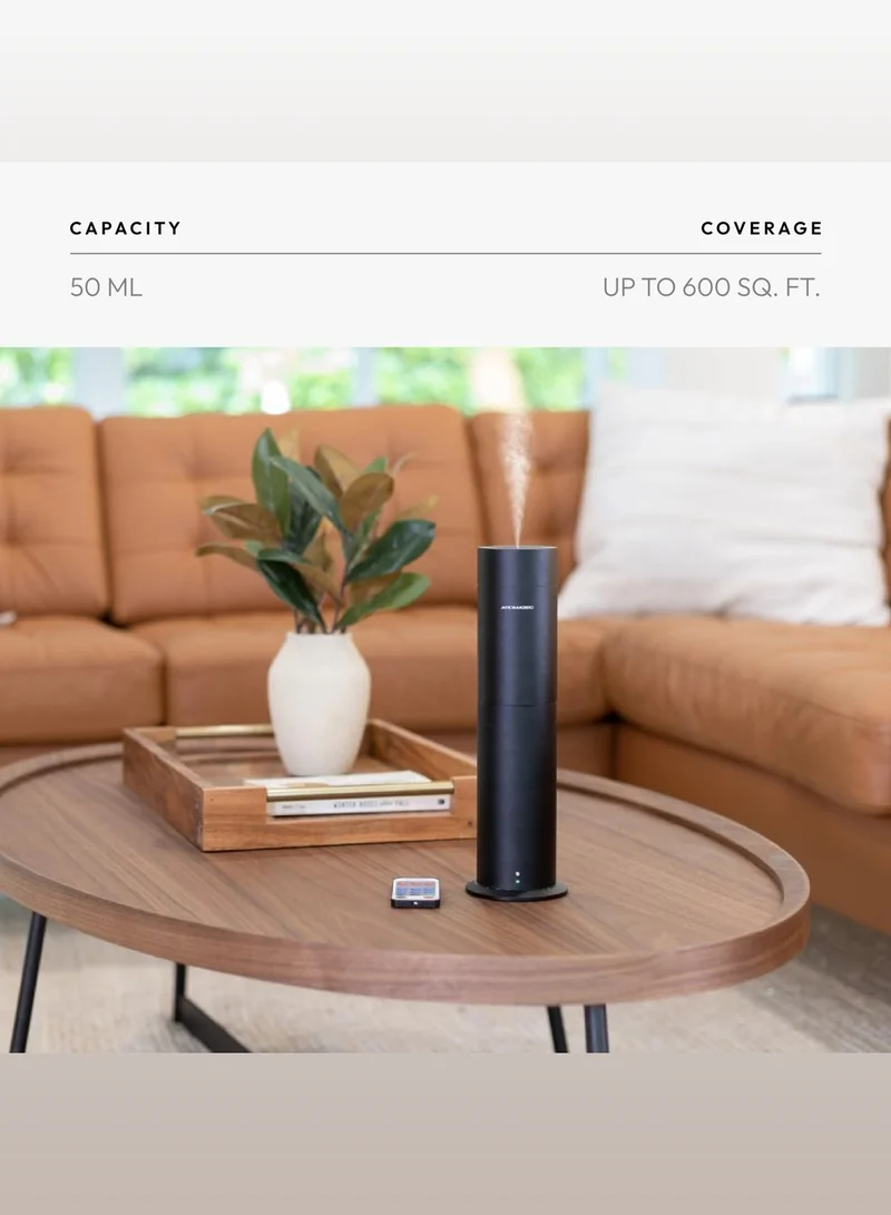 Aroma360  Wireless Pro Essential Oil Diffuser - Portable & Cordless - 600 sq ft Coverage  - Aromatherapy Scent Diffuser  - Air Freshener - Midnight Black  | Best Price UAE