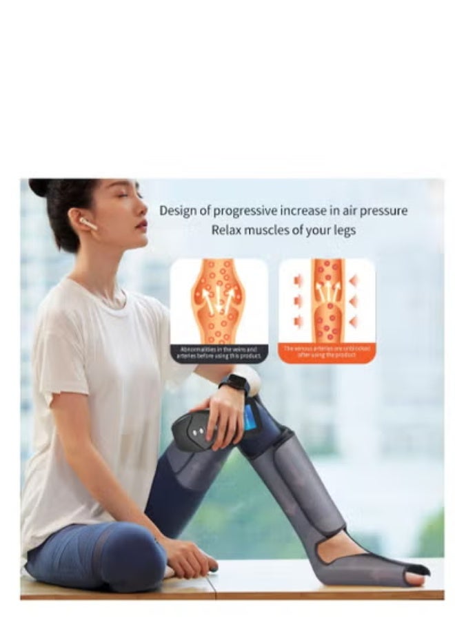 ارواق جهاز مساج للساقين والقدمين بضغط الهواء المضغوط وموجة الهواء الكهربائية - Image 2