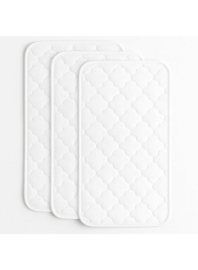 BlueSnail Blue Snail Baby Sweat-Wicking Changing Pad Liner - Waterproof & Quick-Drying and Reusable Diaper Mat, Soft Surface for Infants, Fits Standard Changers, 13"x27" White - Image 1