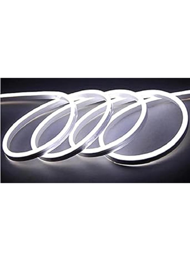 Generic 12 فولت 6 مم LED نيون مرن 5 متر أبيض أبيض 