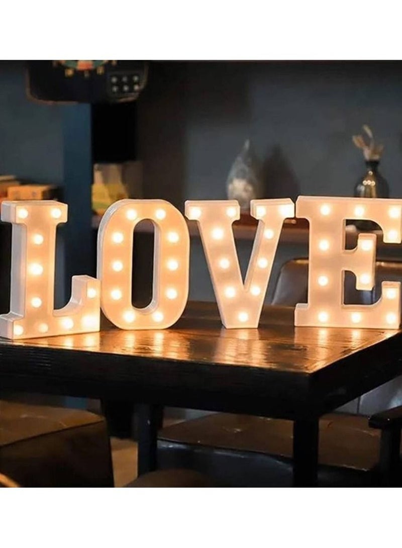 Vitacelli Alphabet LED Letter Lights Light Up Plastic Letters Standing Hanging L ( 8.86in x 6.69in x 1.77inches)  - Image 2
