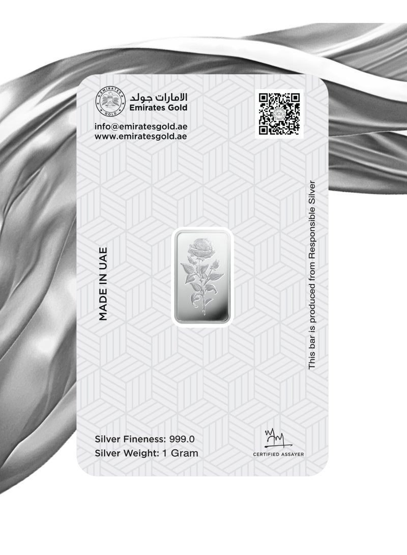 الإمارات جولد سبيكة فضية من الإمارات جولد 1 غرام – سبيكة معتمدة - Image 4