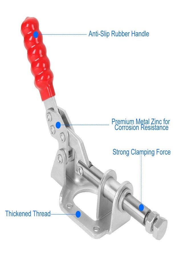 FengWu 4 PCS 6 inch Adjustable Toggle Clamp, GH-302F Quick Release Push Pull Toggle Clamps - Image 3