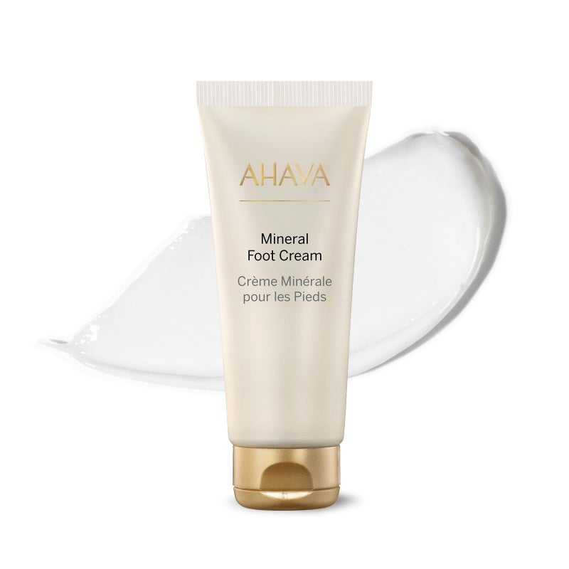 AHAVA Dead Sea Water Mineral Foot Cream  Nourishes  Hydrates Dry Soles Prevents Cracks  Irritations with Witch Hazel Leaf Osmoter blend Jojoba Avocado Sweet Almond  Wheat Germ Oil 51 FlOz