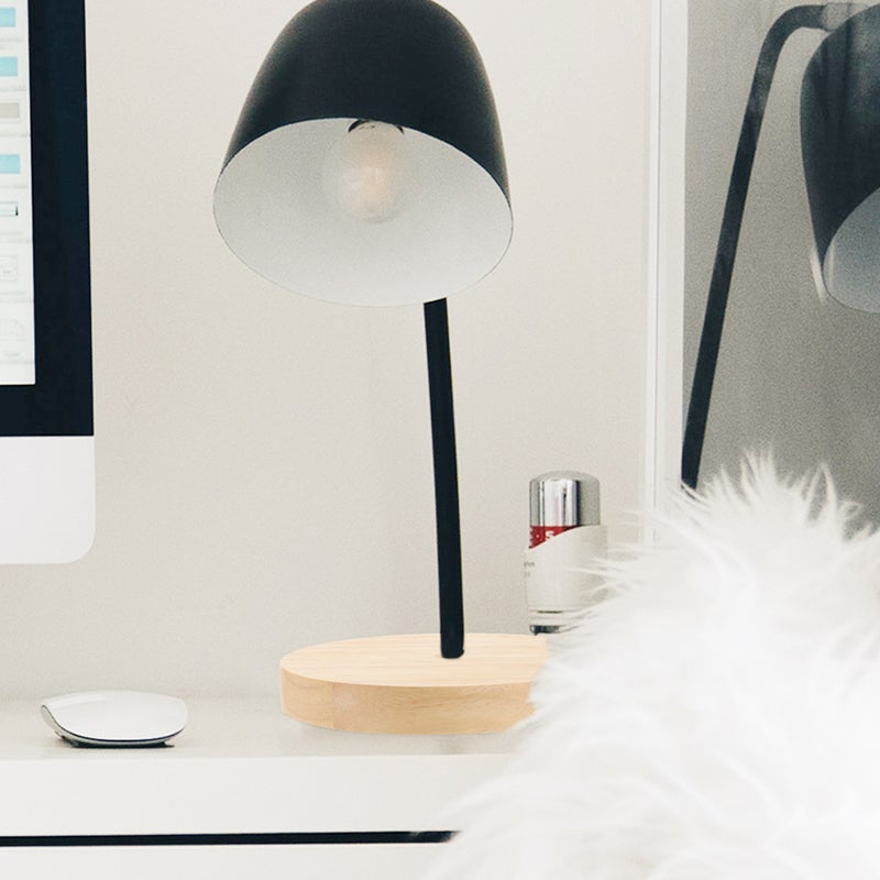 Desk Lamp Base Replacement Table Base Round Table Lamp Base DIY Wood Lamp Base - Image 4