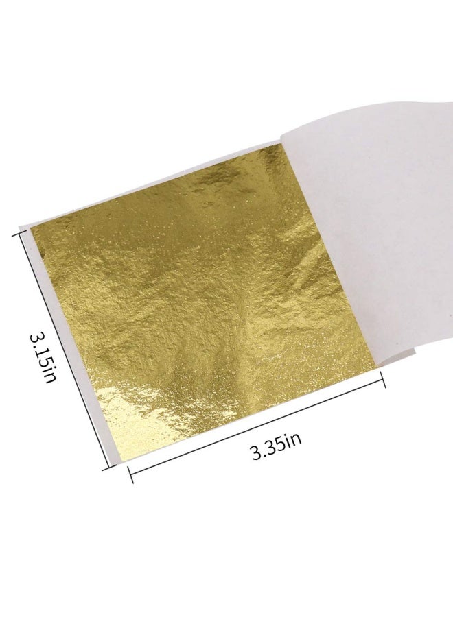 kinno 12 Colors Imitation Gold Foil Sheets Multi-Color Gold Leaf Paper - 600 Pieces For Arts Decoration Handcrafts Gilding Furniture Nails Paintings Slime Wall Line Diy 3.15 By 3.35 Inches - Image 4