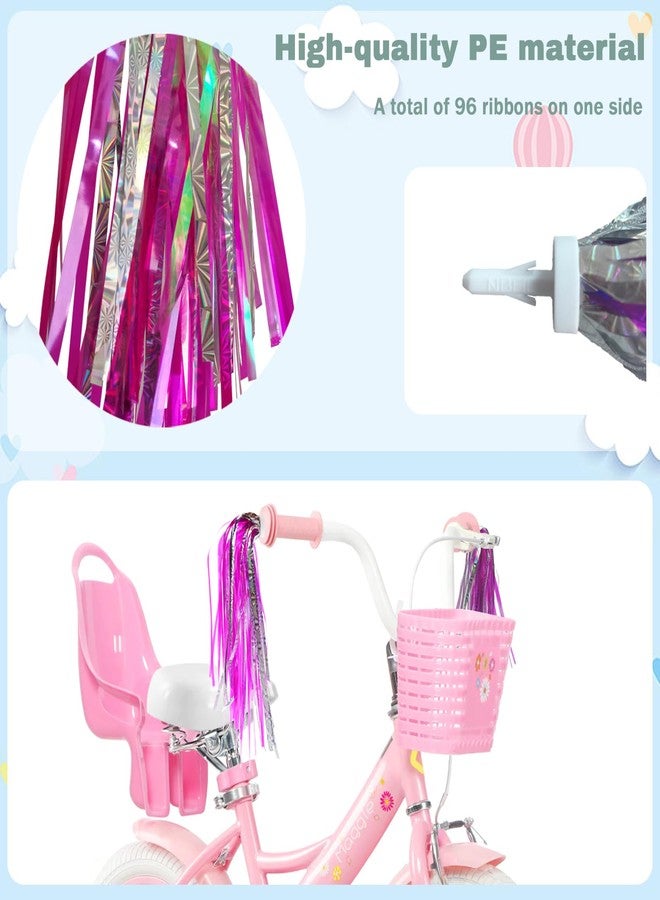 Vortika Kids Bike Bell with 2 Pcs Bike Streamers for Girls, Cute Children's Bicycle Accessories（Unicorn Bell+Tassels） - Image 3